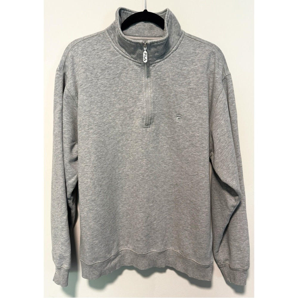 Fila 1/4 Zip Sweatshirt. Size Large/Medium - Vintage